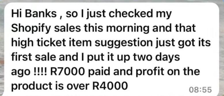 Store client message